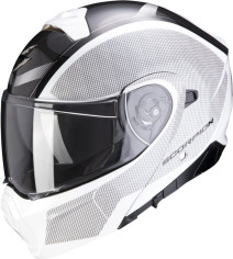 Casca Moto Flip-Up Exo-930 Cielo Pearl White Black 2021