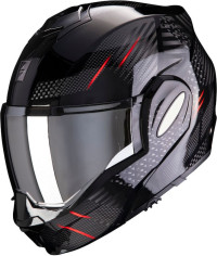 Casca Moto Modulara Flip-Back Exo-Tech Pulse Red