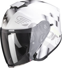 Casca Moto Open Face Jet Exo-S1 Gravity Pearl White Silver 2021