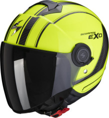 Casca Moto Open Face Jet Exo-City Scoot Neon Yellow Black