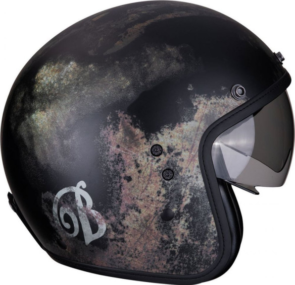 Casca Moto Open Face Jet Belfast Tempus Black