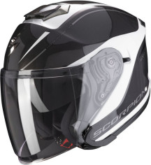 Casca Moto Open Face Jet Exo-S1 Shadow Pearl White Silver