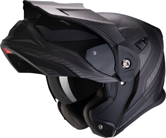 Casca Moto Touring Adventure ADX-1 Tucson Matt Black Carbon Black