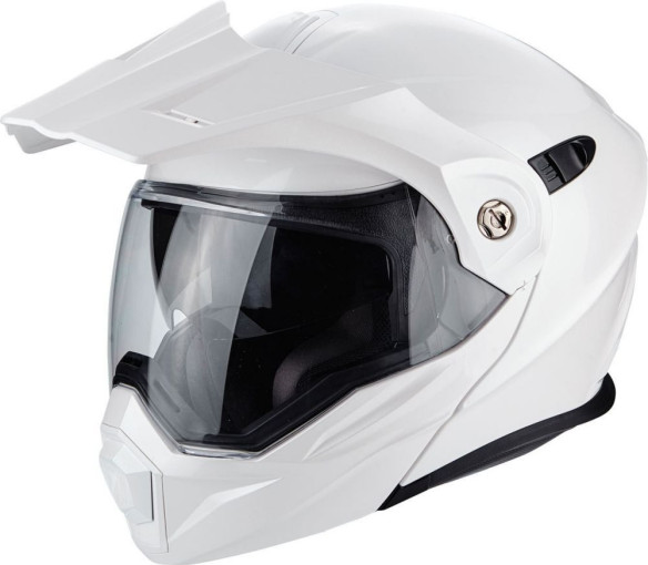 Casca Moto Touring Adventure ADX-1 Solid Pearl White