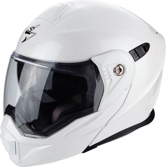 Casca Moto Touring Adventure ADX-1 Solid Pearl White