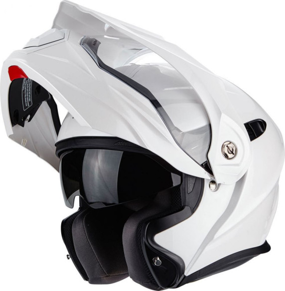 Casca Moto Touring Adventure ADX-1 Solid Pearl White