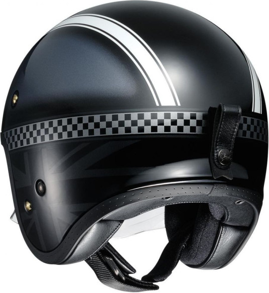 Casca Moto Open Face Jet J.O Hawker TC-5 Black Silver