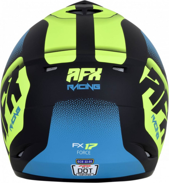 Casca Moto MX FX-17 Force Offroad Matte Black Green Blue 2021