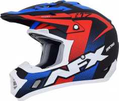 Casca Enduro FX-17 Holeshot Offroad Matte Red White Blue