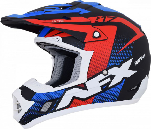 Casca Enduro FX-17 Holeshot Offroad Matte Red White Blue