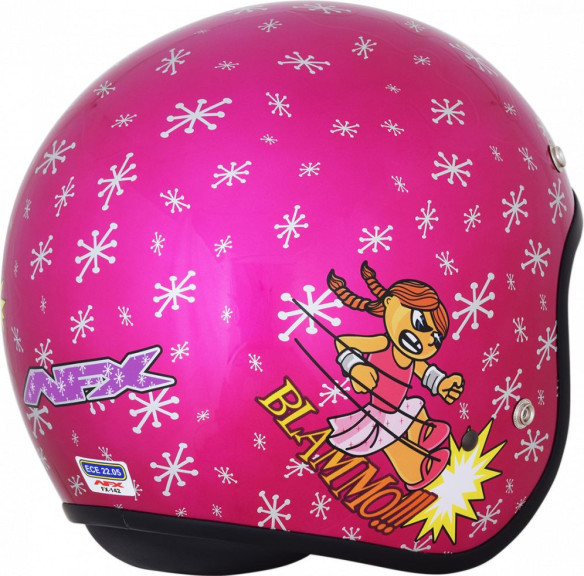 Casca Moto Jet Open Face Copii FX-142y Rocket Girl 2021