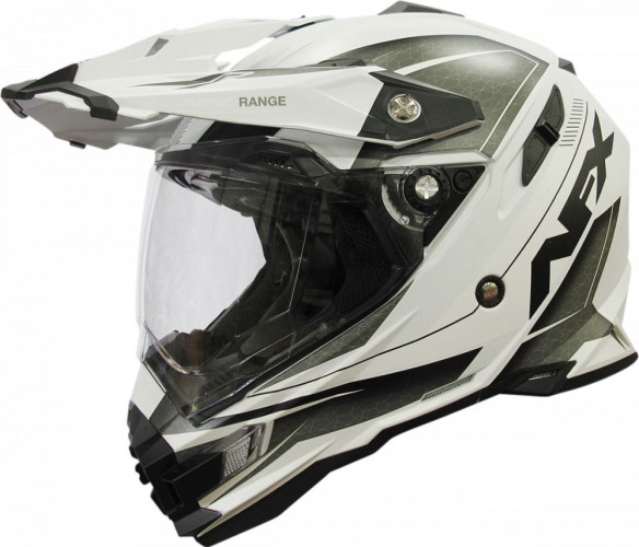 Casca Moto Dual Sport FX-41 Range Matte White