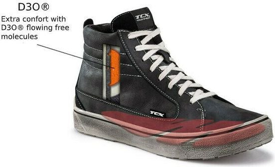 Ghete Moto Dama STREET 3 TEX WP Lady Black Grey