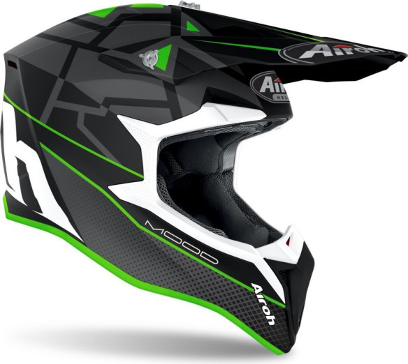 Casca Moto Enduro WRAAP MOOD Green Matt