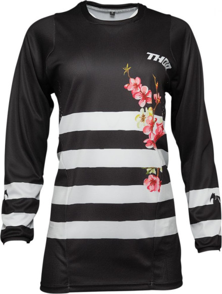 Tricou Moto MX Dama Pulse Sakura Black Pink 2021