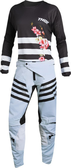 Tricou Moto MX Dama Pulse Sakura Black Pink 2021