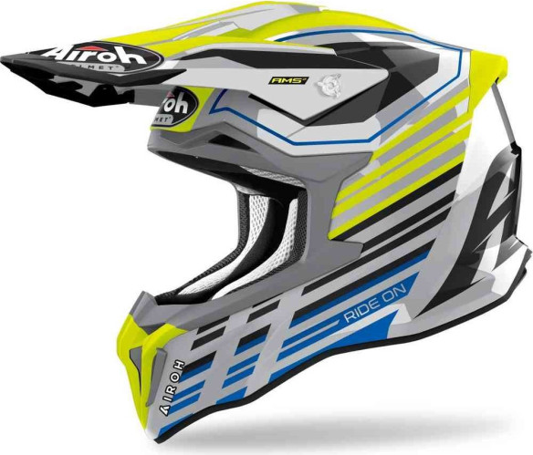 Casca Moto MX Strycker Shaded Yellow Glossy
