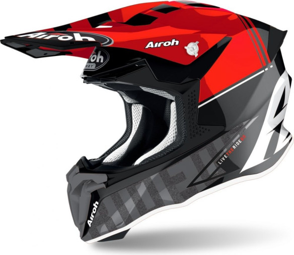 Casca Moto MX Twist 2.0 Tech Red Glossy 2021