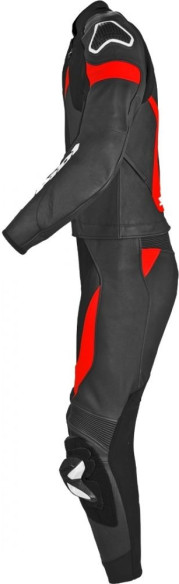 Combinezon Moto Piele Laser Touring Black Red