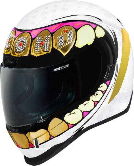 Casca Moto Full-Face Airform Grillz White