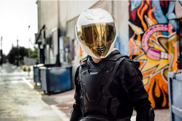 Casca Moto Full-Face Airflite Pckeepr R-White