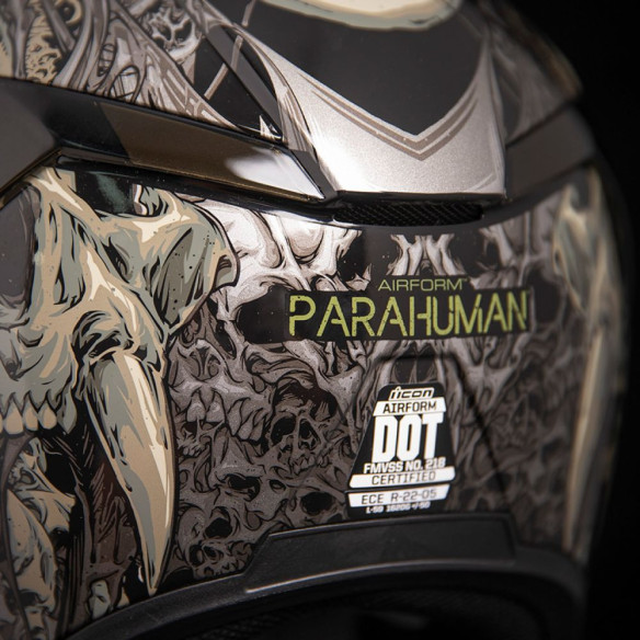Casca Moto Full-Face Airform Parahuman Black 2021