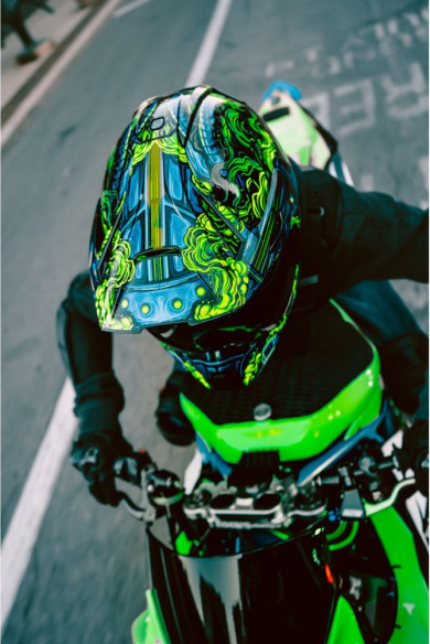 Casca Moto Full-Face Variant Pro Willypete Blue