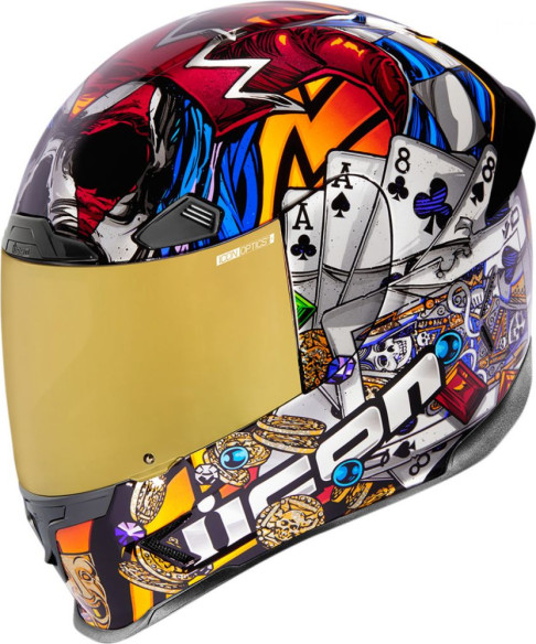 Casca Moto Full-Face Airframe Pro Luckylide Gold 2021