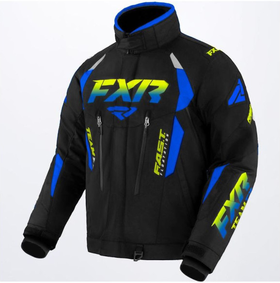 Geaca Snow Team FX Black Blue-Hi Vis Fade 2022