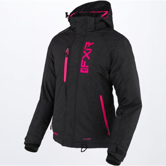 Geaca Snow Dama Fresh Black Linen Fuchsia 2022