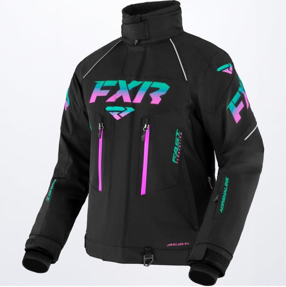 Geaca Snow Dama Adrenaline Black Mint-E Pink Fade 2022