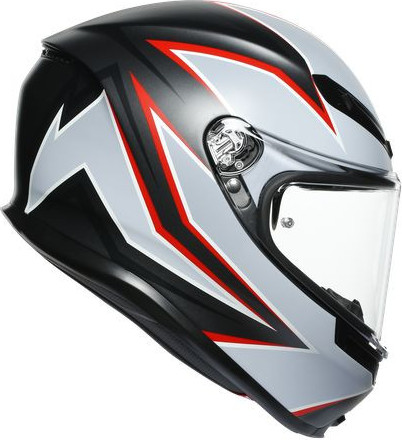 Casca Moto Full-Face K6 Ece Multi Mplk Flash Matt Black Grey Red