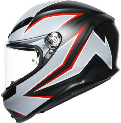 Casca Moto Full-Face K6 Ece Multi Mplk Flash Matt Black Grey Red