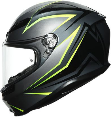 Casca Moto Full-Face K6 Ece Multi Mplk Flash Grey Black Lime