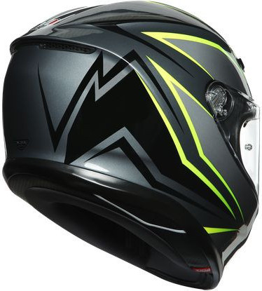 Casca Moto Full-Face K6 Ece Multi Mplk Flash Grey Black Lime