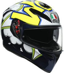 Casca Moto Full-Face K3 Sv E2205 Multi Mplk Bubble Blue Wh Yellow Fluo