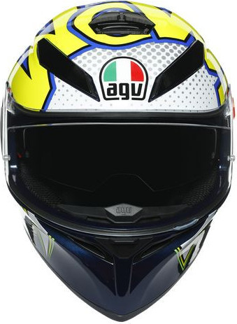 Casca Moto Full-Face K3 Sv E2205 Multi Mplk Bubble Blue Wh Yellow Fluo