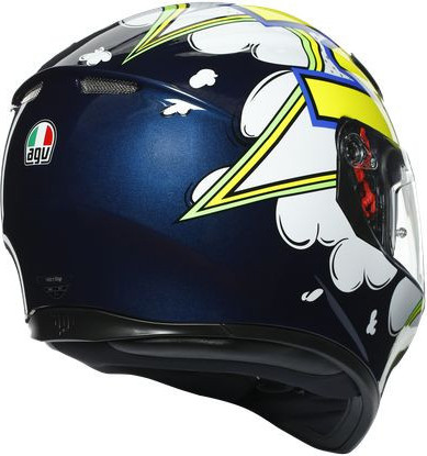 Casca Moto Full-Face K3 Sv E2205 Multi Mplk Bubble Blue Wh Yellow Fluo
