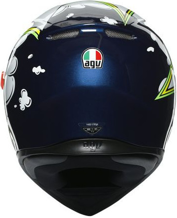 Casca Moto Full-Face K3 Sv E2205 Multi Mplk Bubble Blue Wh Yellow Fluo