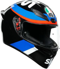 Casca Moto Full-Face K1 E2205 Replica Vr46 Sky Racing Team Black Red