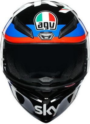 Casca Moto Full-Face K1 E2205 Replica Vr46 Sky Racing Team Black Red