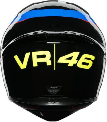 Casca Moto Full-Face K1 E2205 Replica Vr46 Sky Racing Team Black Red
