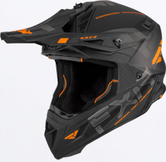 Casca Moto Enduro Snow Helium Race Div With Auto Buckle Black Orange