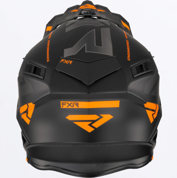 Casca Moto Enduro Snow Helium Race Div With Auto Buckle Black Orange
