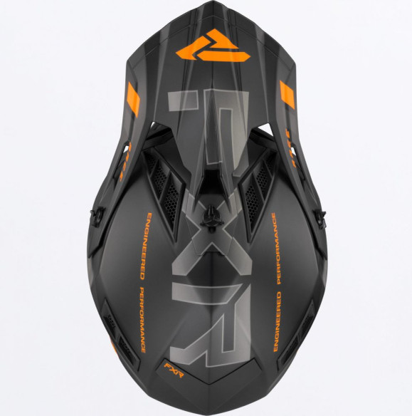 Casca Moto Enduro Snow Helium Race Div With Auto Buckle Black Orange