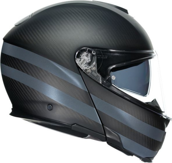 Casca Moto Flip-Up E05 Multi Mplk Dark Refractive Carbon Black