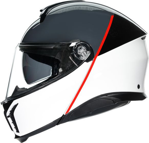Casca Moto Flip-Up E2206 Multi Mplk Balance White Grey Red