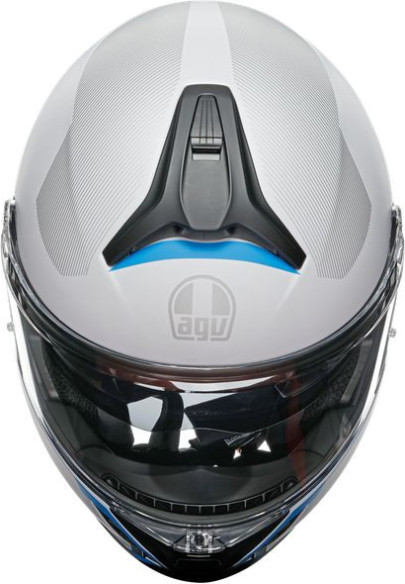 Casca Moto Flip-Up E2206 Multi Mplk Frequency Light Grey Blue