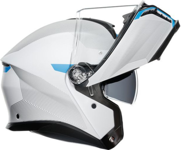 Casca Moto Flip-Up E2206 Multi Mplk Frequency Light Grey Blue