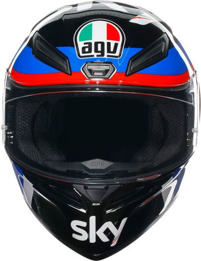Casca Moto Full-Face K1 S E2206 Vr46 Sky Racing Team Black Red